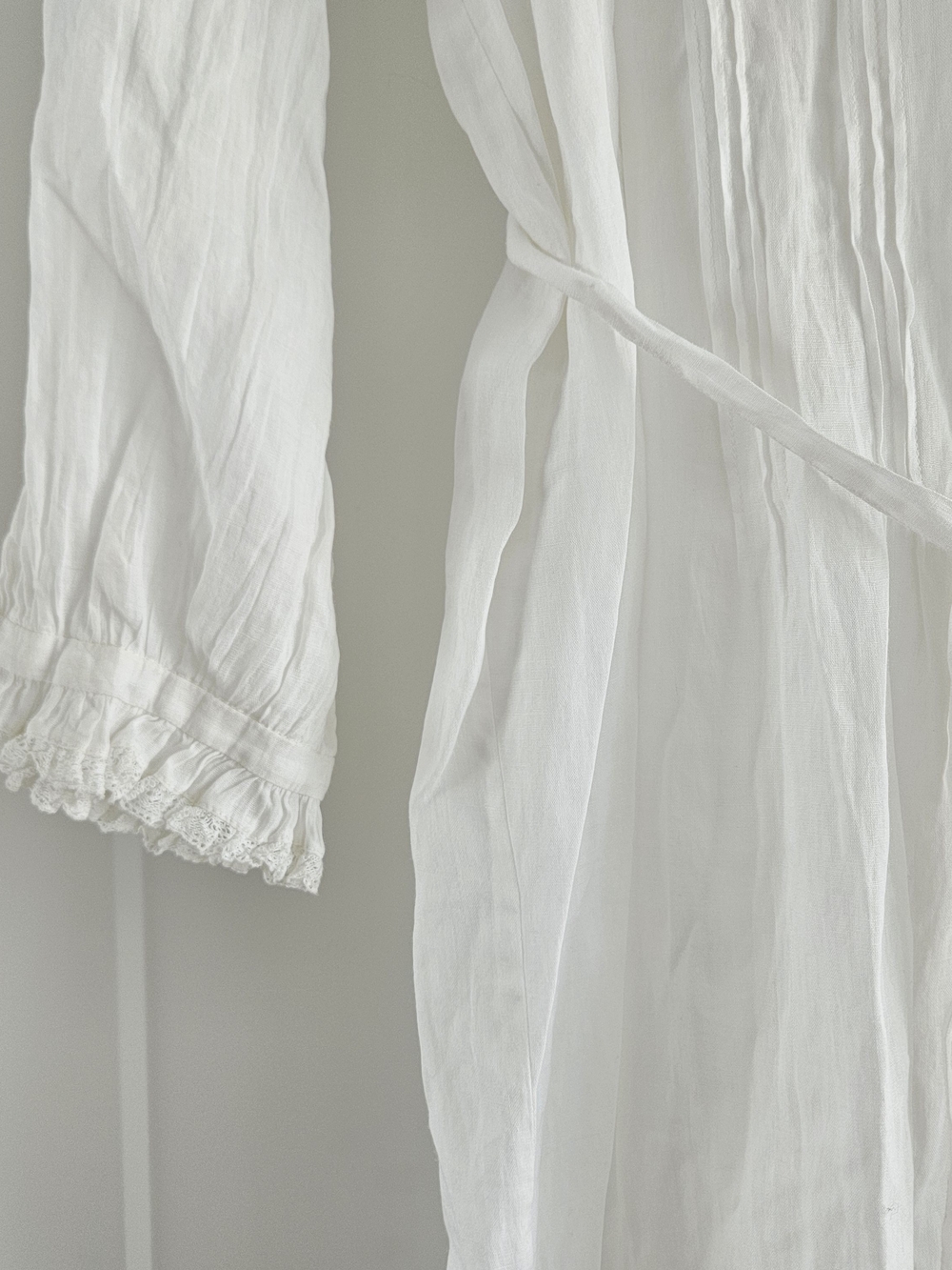 DÔEN Halina Dress in Salt Organic Cotton Ruffle Sz XL - Picture 3 of 8